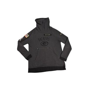 Nike Green Bay Packers Salute To‎ Service Funnel Neck  Sweatshirt Women's XS